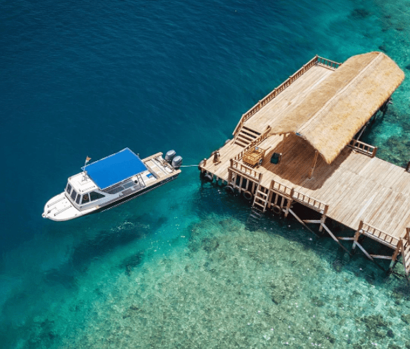 View Bawah Laut Pulau Seraya Manggarai Barat di Nusa Tenggara Timur