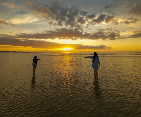 View Pantai Oesina (Air Cina) di Ujung Barat Pulau Timor