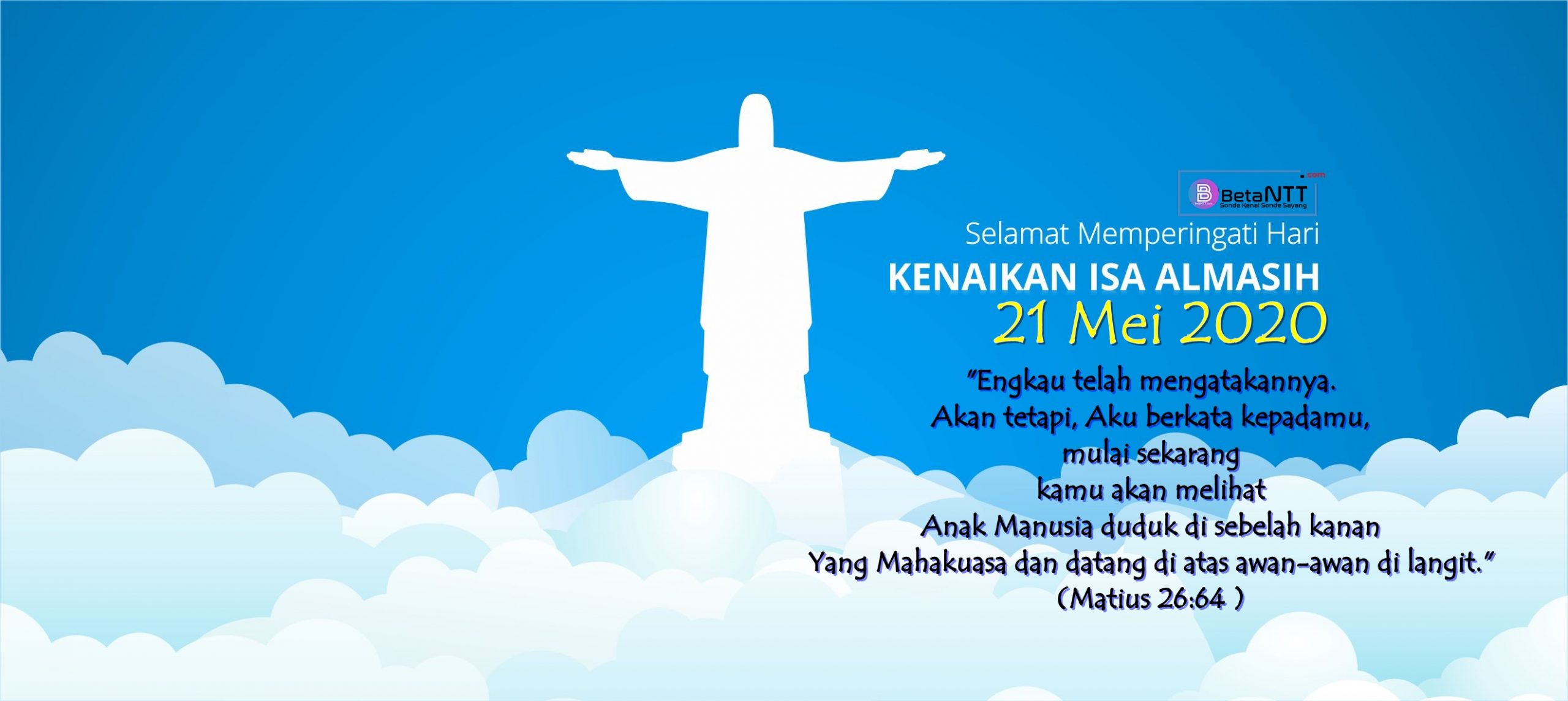 Ucapan Selamat Kenaikan Isa Almasih-Kenaikan Yesus Kristus ke Surga 2022