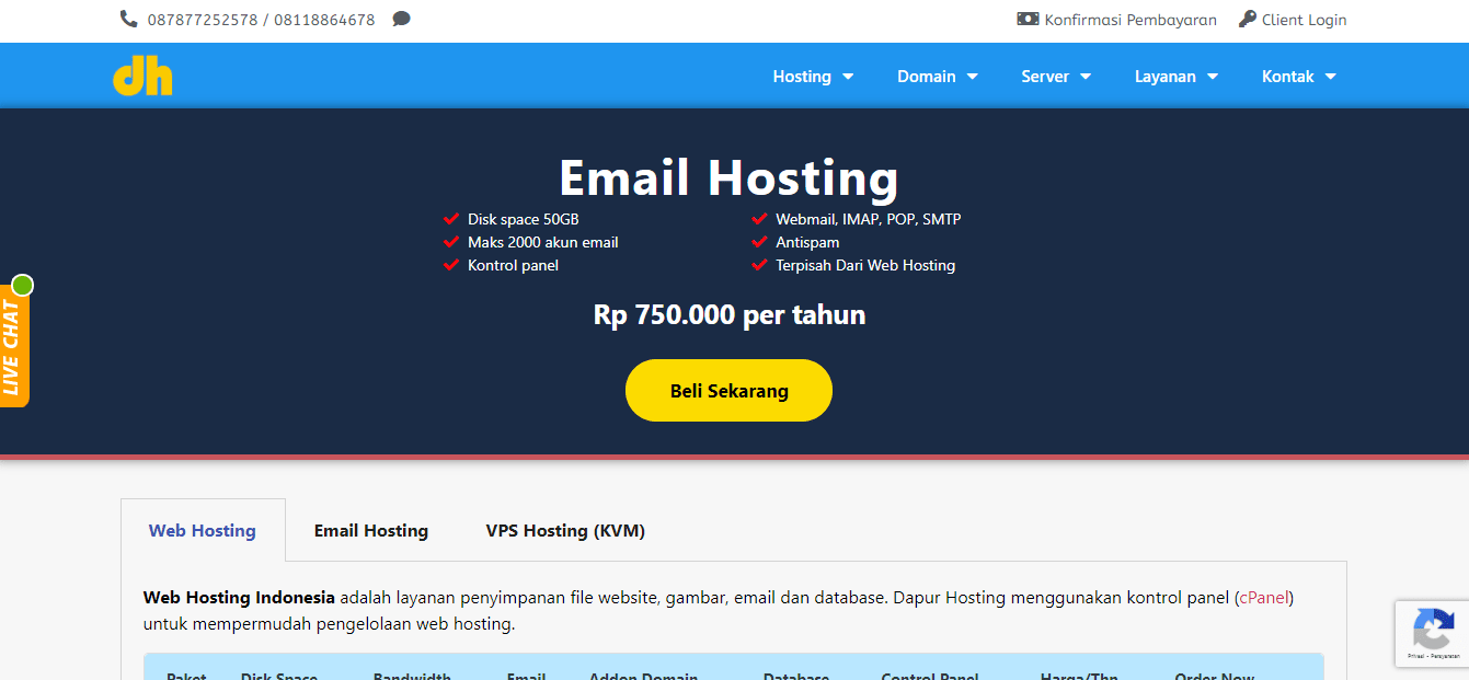 Daftar Penyedia Web Hosting di Indonesia 2022