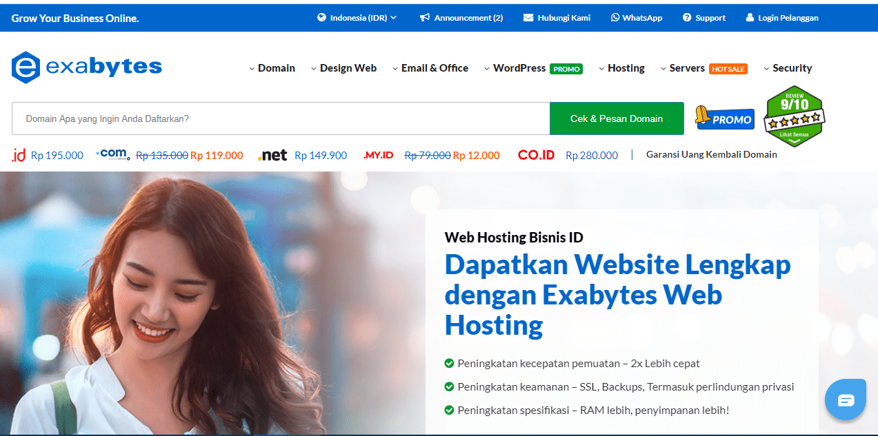Daftar Penyedia Web Hosting di Indonesia 2022