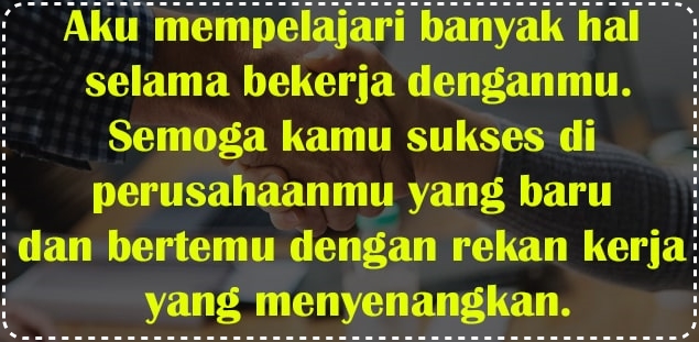 KATA PERPISAHAN: Pacar, Teman Kerja, Cinta, Sedih