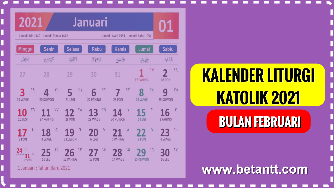 Featured image of post Kalender Liturgi Katolik Februari 2021 / You can save your time and use the online calendar you can still start a new amazing chapter of your life with our printable cute calendars for february 2021.