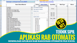 Download Aplikasi RAB Bangunan Otomatis File Excel