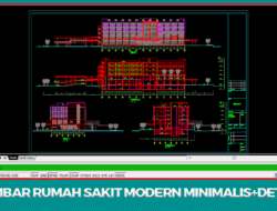 Download Gambar RUMAH SAKIT Modern 6 Lt Detail Terlengkap DWG AutoCAD