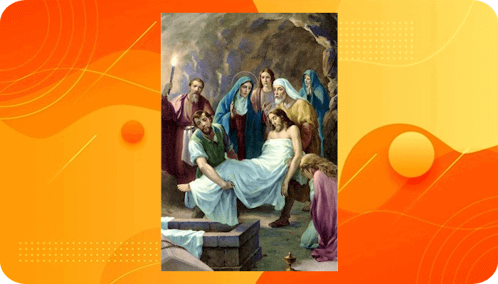 Perhentian 14, Yesus dimakamkan