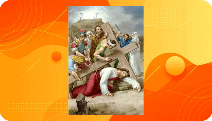Perhentian 9,  Yesus jatuh untuk ketiga kalinya