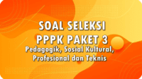 Soal Seleksi PPPK Paket 3 Pedagogik, Sosial Kultural, Profesional dan Teknis