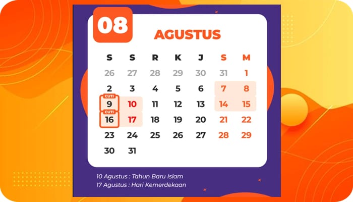 Kalender Libur Nasional dan Cuti Bersama 2021