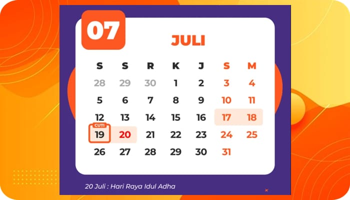 Kalender Libur Nasional dan Cuti Bersama 2021