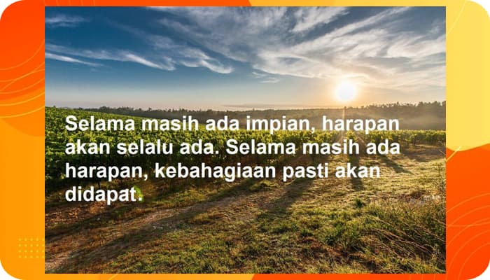 100+ Kata Kata Mutiara Impian Dan Harapan Terbaru