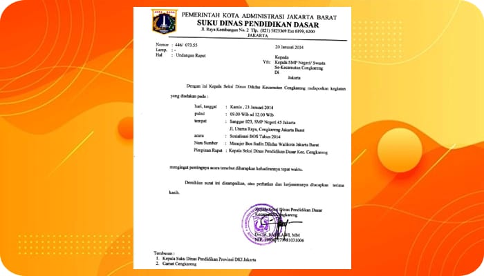 Pengertian Surat Resmi dan Contohnya, Ciri, Jenis, Fungsi dan Struktur Surat