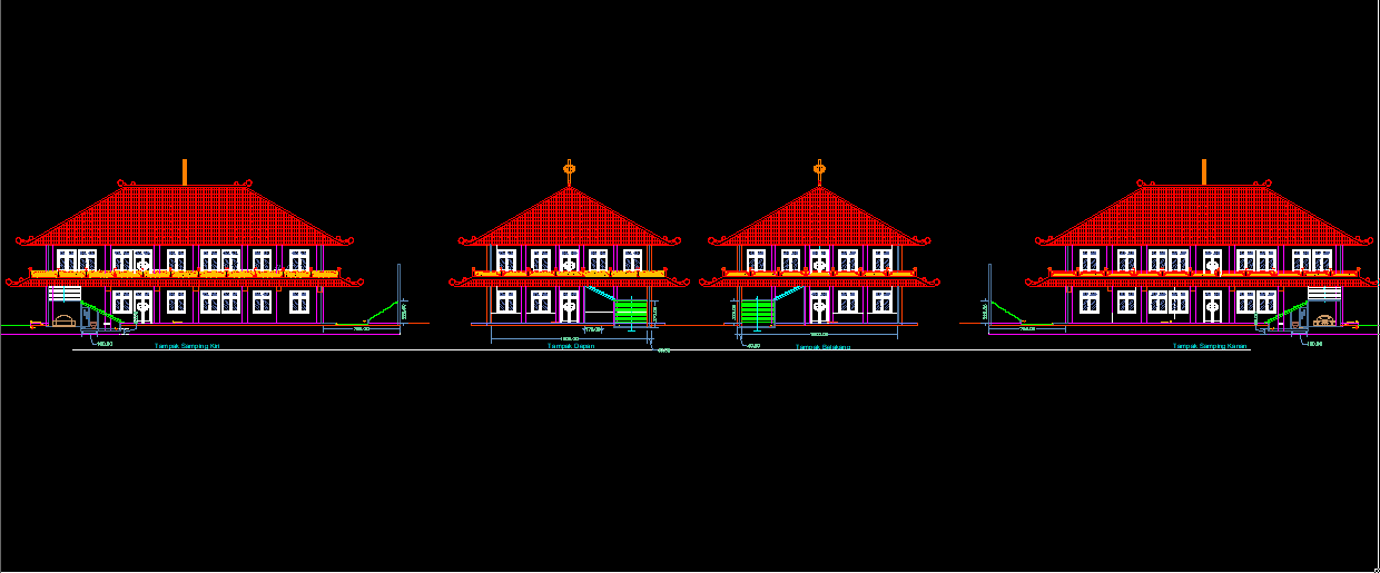 Download Gambar Rencana Kantor + Bestek Lengkap DWG AutoCAD