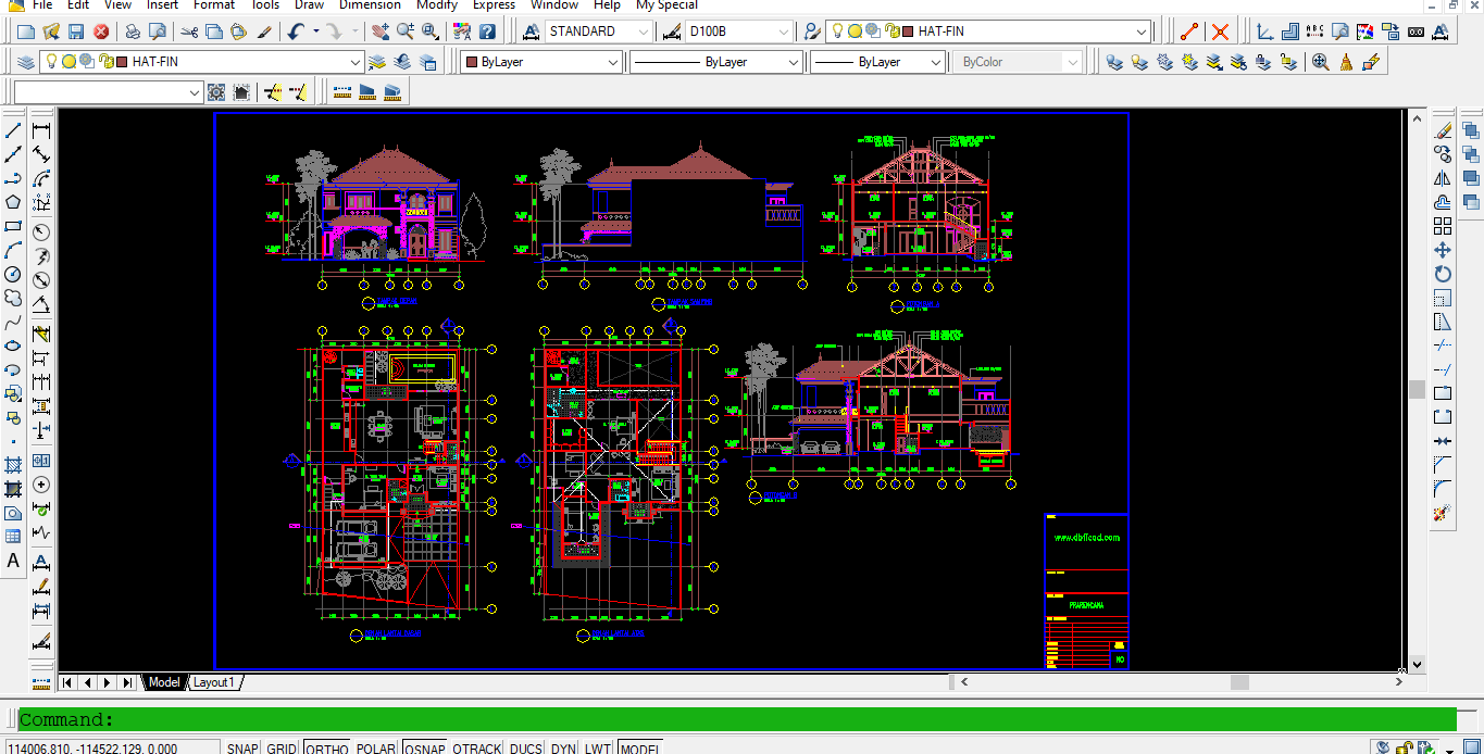 Download Rumah Ukuran 14x26 M Bestek Lengkap DWG AutoCAD