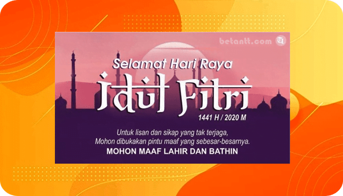 Gambar Ucapan Selamat Hari Raya Idul Fitri 1442 H.