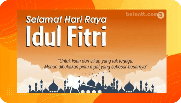 Kartu Ucapan Selamat Idul Fitri 1442 H .