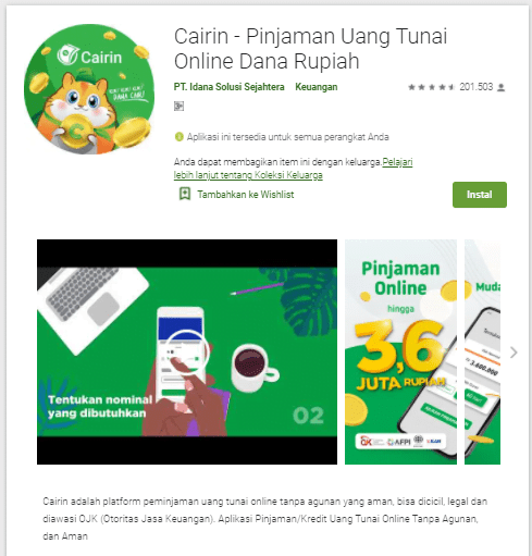 Cairin - Pinjaman Uang Tunai Online Dana Rupiah