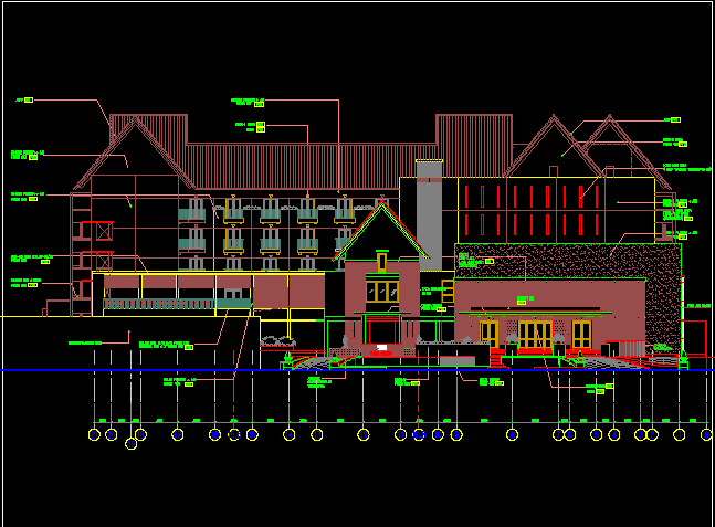 Download Gambar Kerja Hotel Lengkap DWG AutoCAD