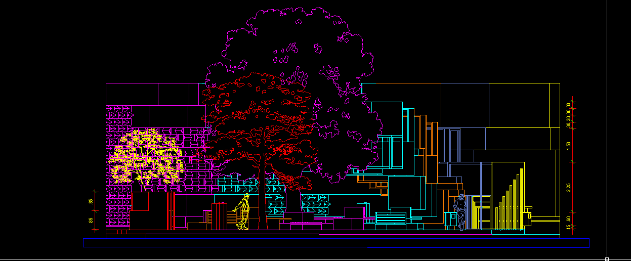 Download Gambar Desain Taman Hiburan Lengkap DWG AutoCAD