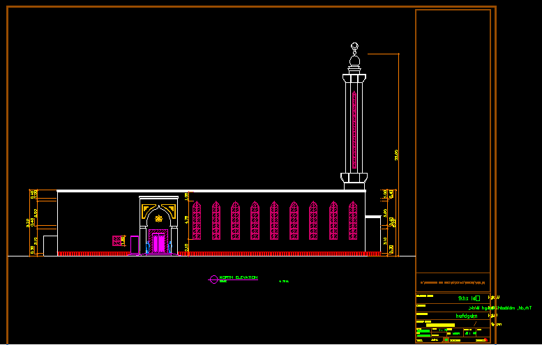 Download Gambar Masjid Format DWG AutoCAD [LENGKAP]