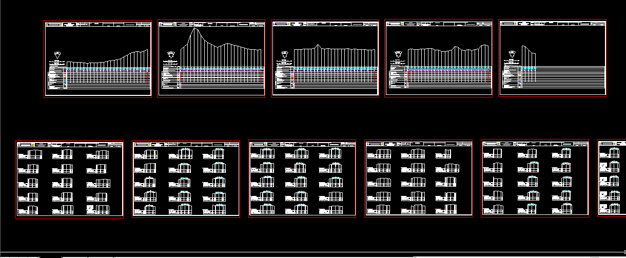 Download Contoh Gambar Profil Long Cross Irigasi DWG AutoCAD