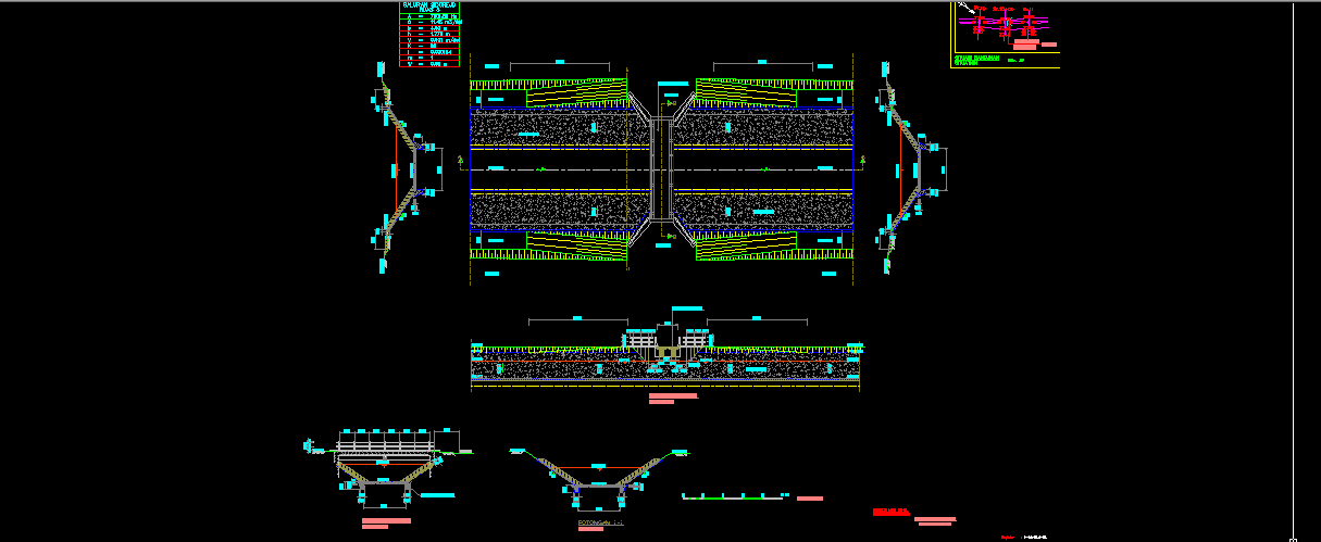 Download 4 Gambar Jembatan Desa Detail Lengkap DWG AutoCAD