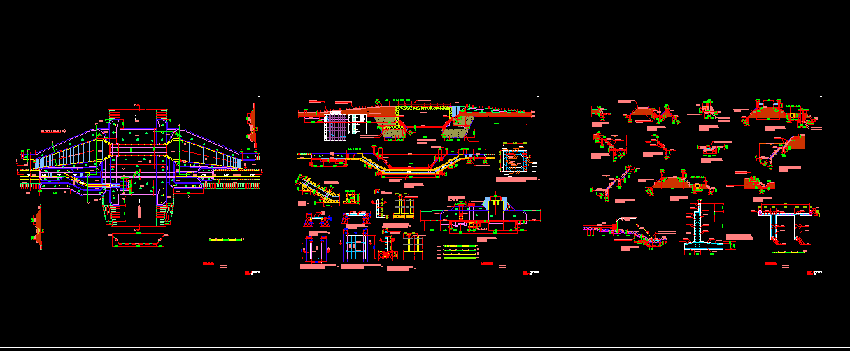 Download Gambar Bangunan Siphon pada Bendungan DWG AutoCAD