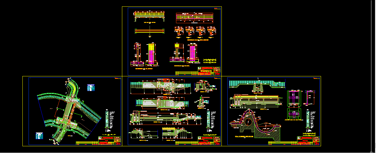 Download Gambar Desain Bendungan Detail Lengkap DWG AutoCAD