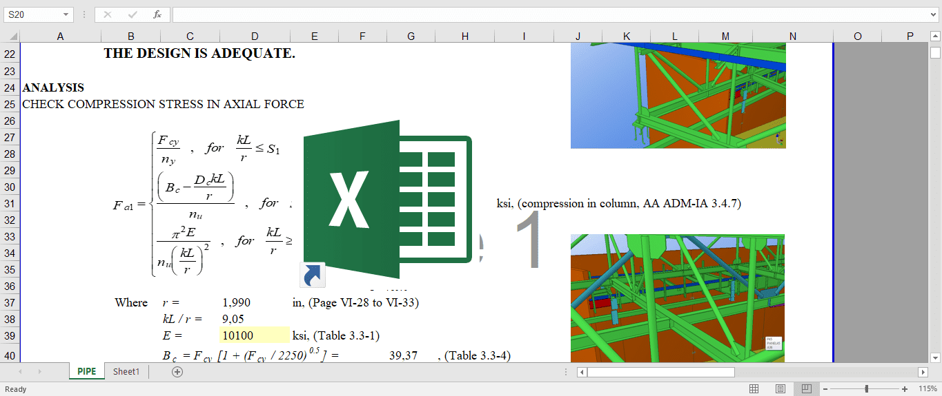 Download File Hitung Struktur Rangka Atap Baja Ringan Excel