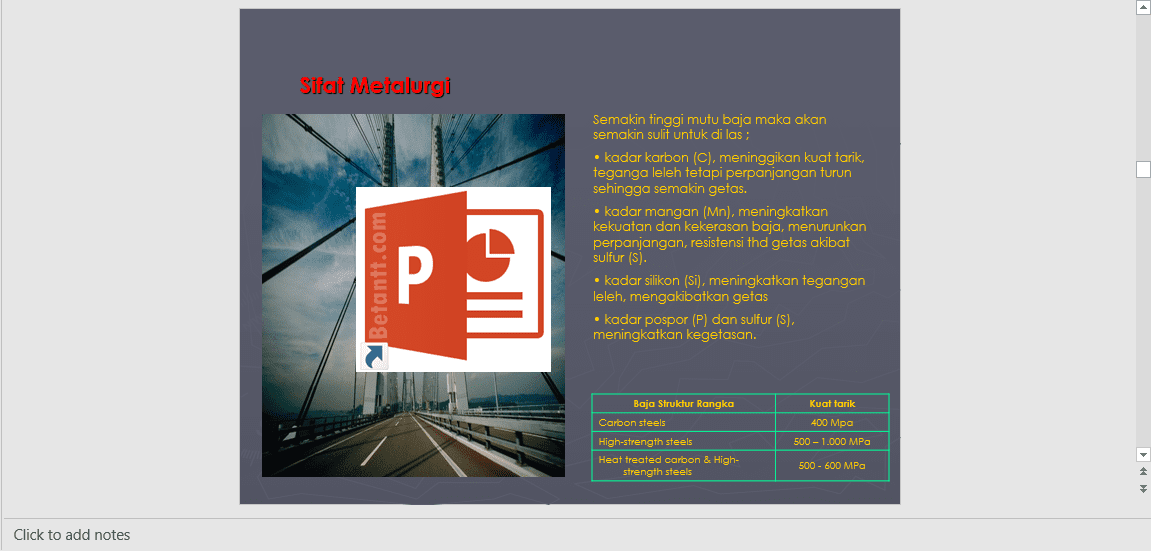 Download Modul dan Materi Struktur Baja File PPT