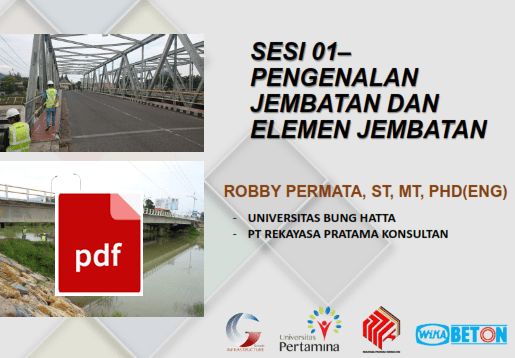 Download Modul Pengenalan Jembatan dan Elemen Jembatan (Bridge Design and Engineering)