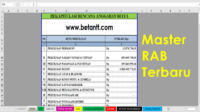Download File Hitung RAB Rumah Lengkap (As Built+RAB+Backup)