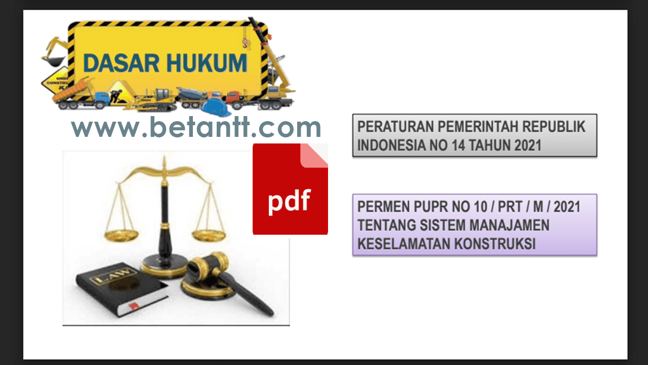 Download File Materi Sistem Manajemen Keselamatan Konstruksi (SMKK) Proyek Konstruksi