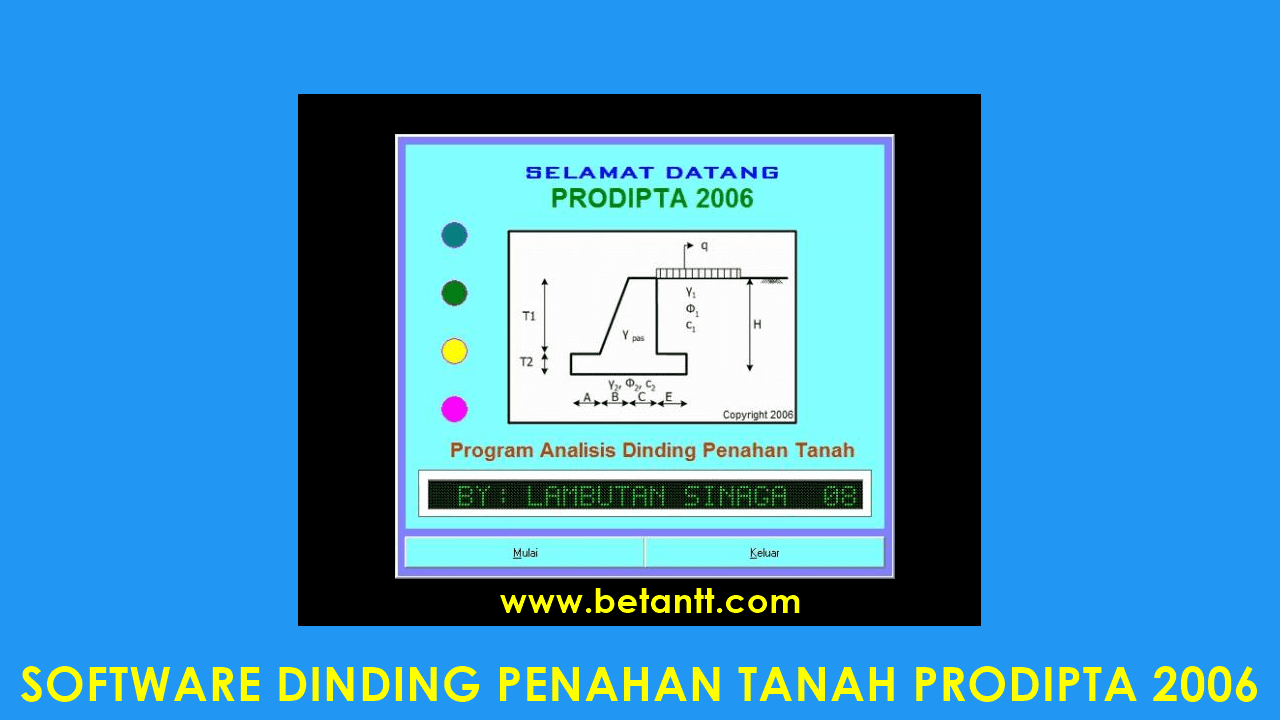 Download Aplikasi Dinding Penahan Tanah PRODIPTA 2006