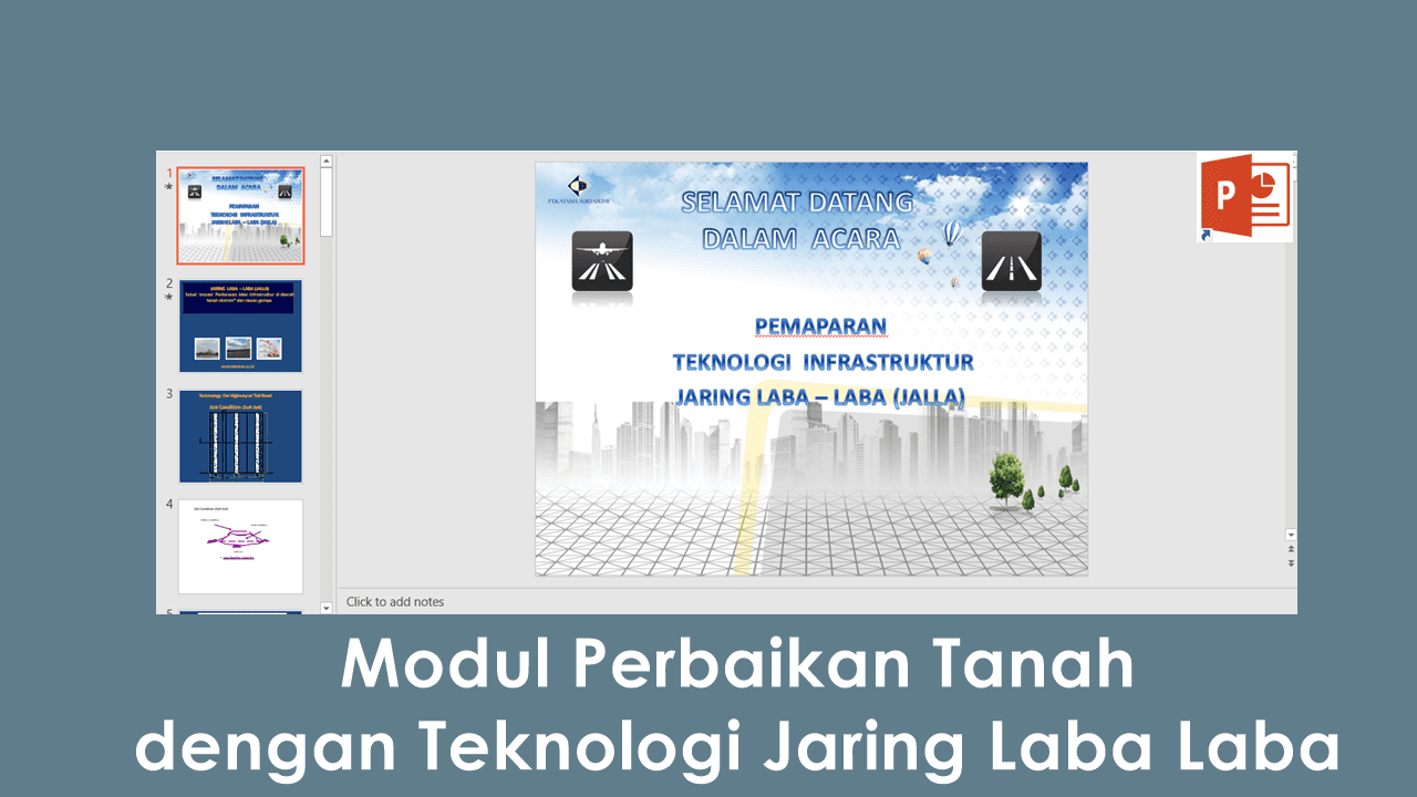 Download Modul Perbaikan Tanah dengan Teknologi Jaring Laba Laba