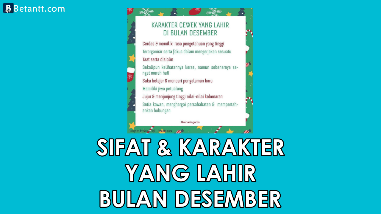 Fakta Unik Sifat dan Karakter Yang Lahir di Bulan Desember