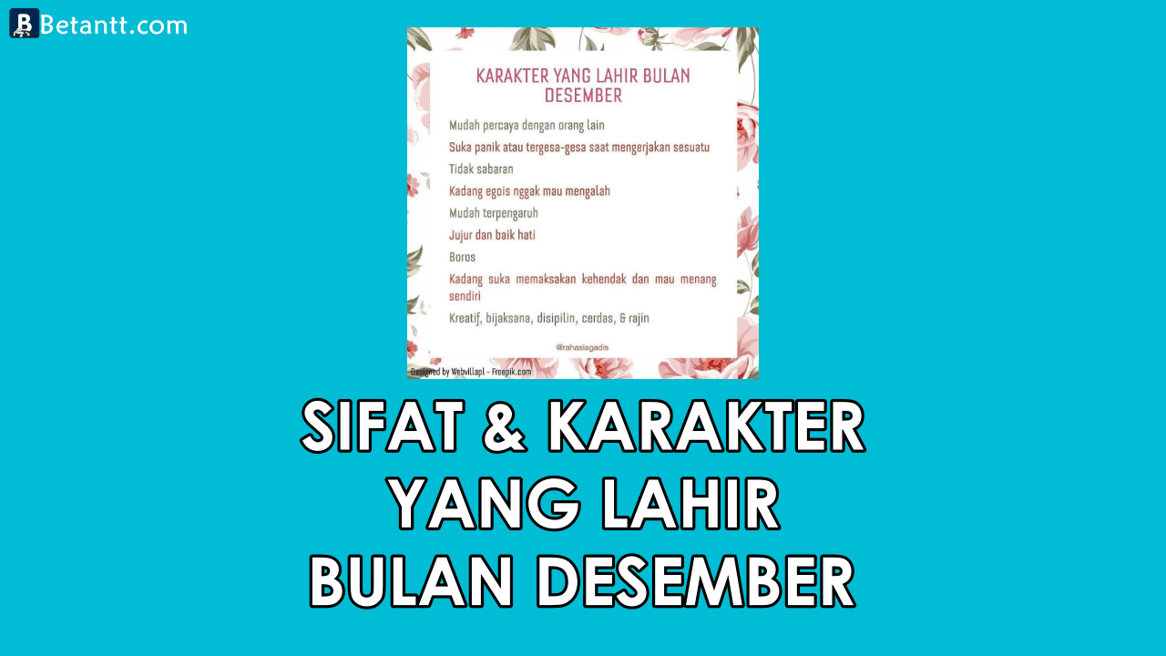 Fakta Unik Sifat dan Karakter Yang Lahir di Bulan Desember