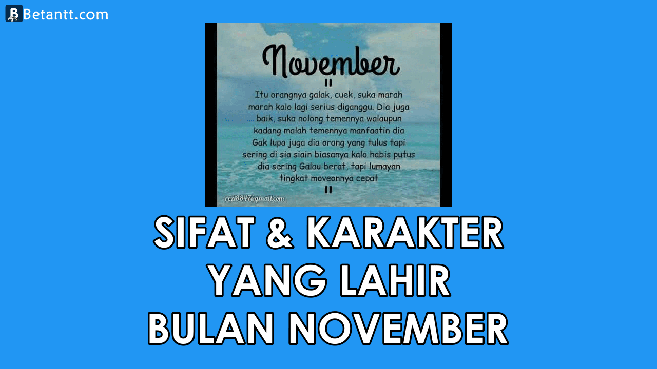 Fakta Unik Sifat dan Karakter Yang Lahir di Bulan November