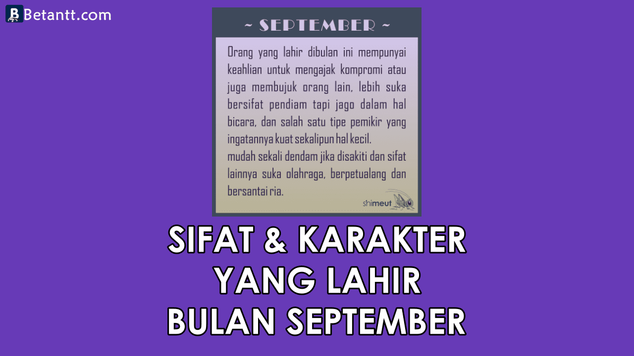 Fakta Unik Sifat dan Karakter Yang Lahir di Bulan September