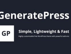 GeneratePress Premium WordPress Theme v2.1.2 Latest Version Free Download